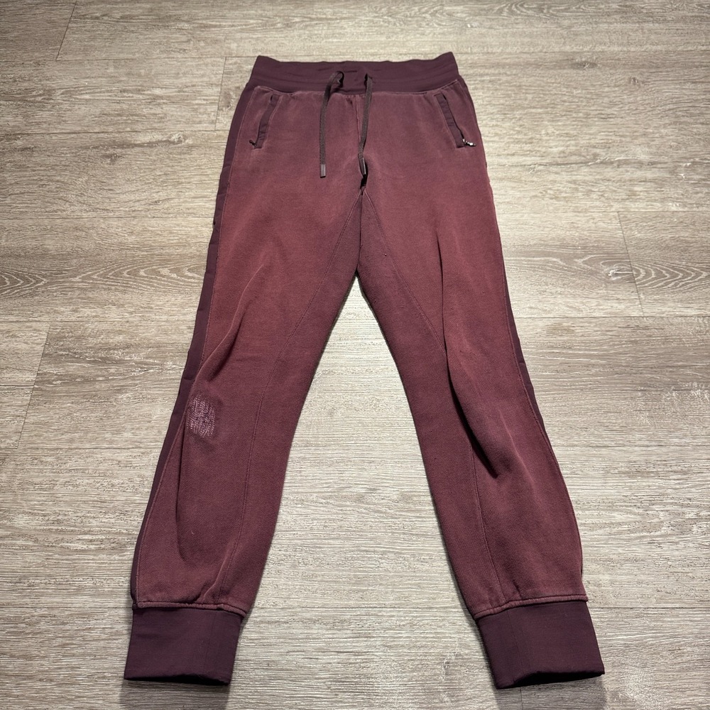 Lululemon Jogger Pants Womens 4 Maroon Cotton Get Going Athleisure Comfort 29x29
